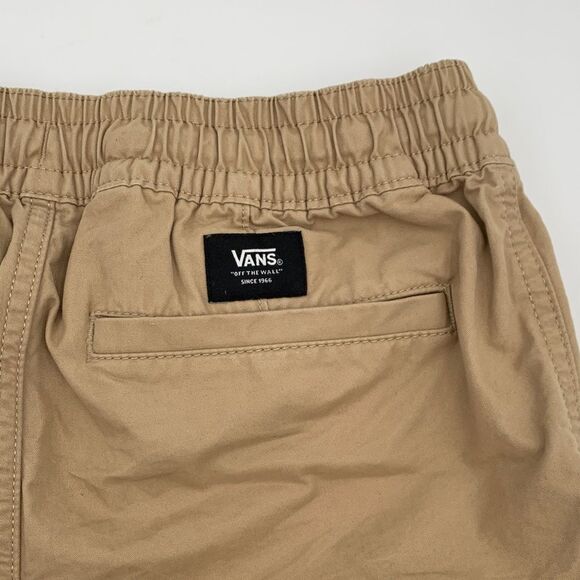 Vans boys size large khaki chino elastic waist summer shorts - Picture 5 of 7